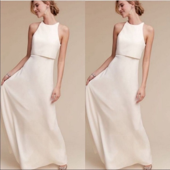 BHLDN Dresses & Skirts - NWT Anthropologie Jill Jill Stuart Iva Crepe Maxi Dress Size 2